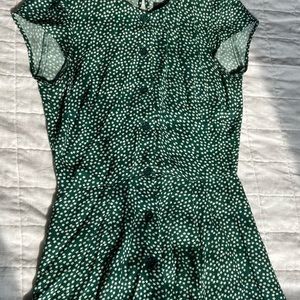 Reformation Fauna Front Button Midi Dress